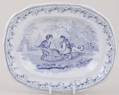Toy Meat Dish or Platter c1845